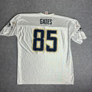 NFL Players San Diego Chargers Antonio Gates 85 Jersey White Vintage 2XL
